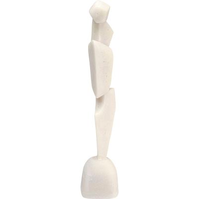 Dekoobjekt KARE DESIGN "Balance Stones", weiß, B:12cm H:47,5cm T:9,5cm, Polyresin, Dekofiguren, verschiedene Größen