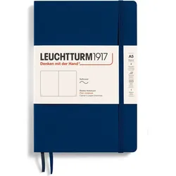 Leuchtturm 1917 Notizbuch A5, 123 Seiten, liniert, marineblau, 80 g/m2