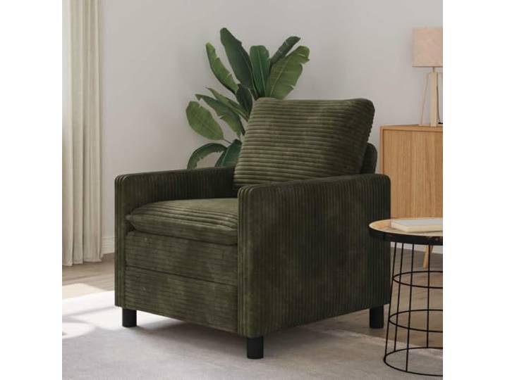 ZQQLVOO Sofa Grün 76 x 81 x 87,5 cm Polyester Metallrahmen, Holz-Basis, Schaumstoffkissen, abnehmbare Bezüge, einfache Montage
