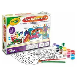 Crayola - Paint by Numbers Set, Washable Tempera and Brushes, Creative Activities for Children Age 5