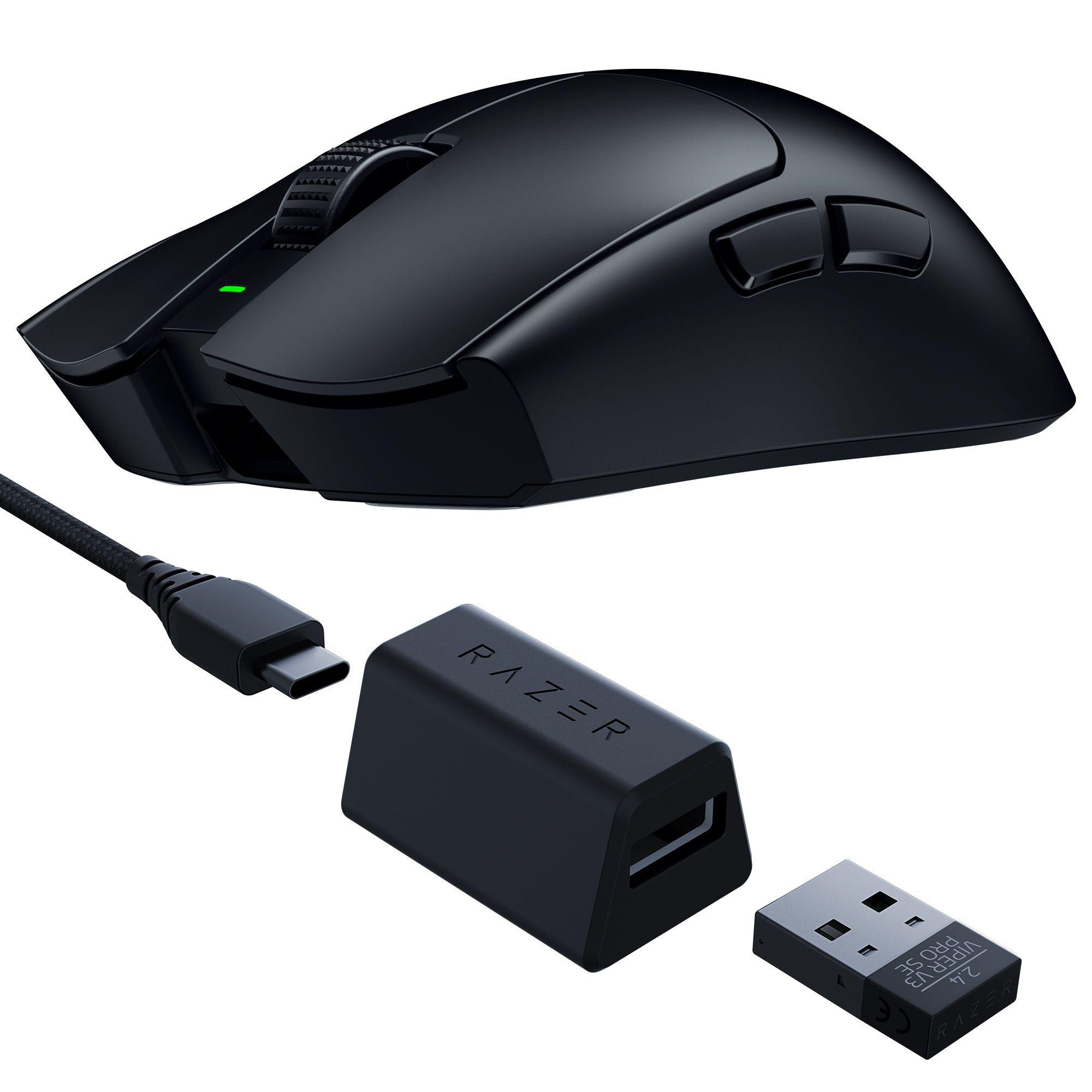 Razer Viper V3 Pro SE Schwarz - Ultra leichte kabellose symmetrische Gaming-Maus RZ01-04550100-R3G1