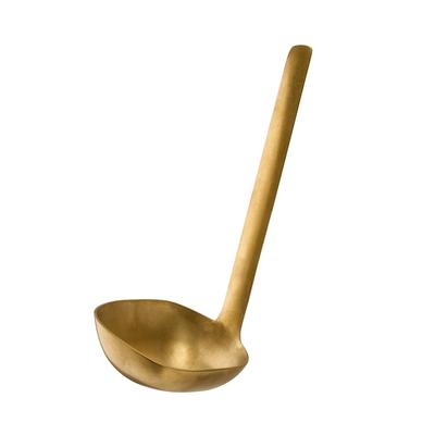 Schöpflöffel APS "BULQ, Löffel aus 18/8 Edelstahl", gold (goldfarben), B:8,5cm H:23cm, Edelstahl, Kochlöffel, Schöpflöffel, Fassungsvermögen von 120 ml, ideal zum Servieren von Saucen