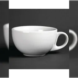 Cappuccinotassen Olympia Athena  28,5cl - 12 Tassen  Porzellan spülmaschinenfest