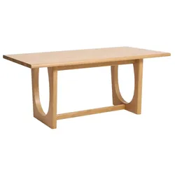 Esstisch Flow 180 x 95 cm Holz Braun Eiche