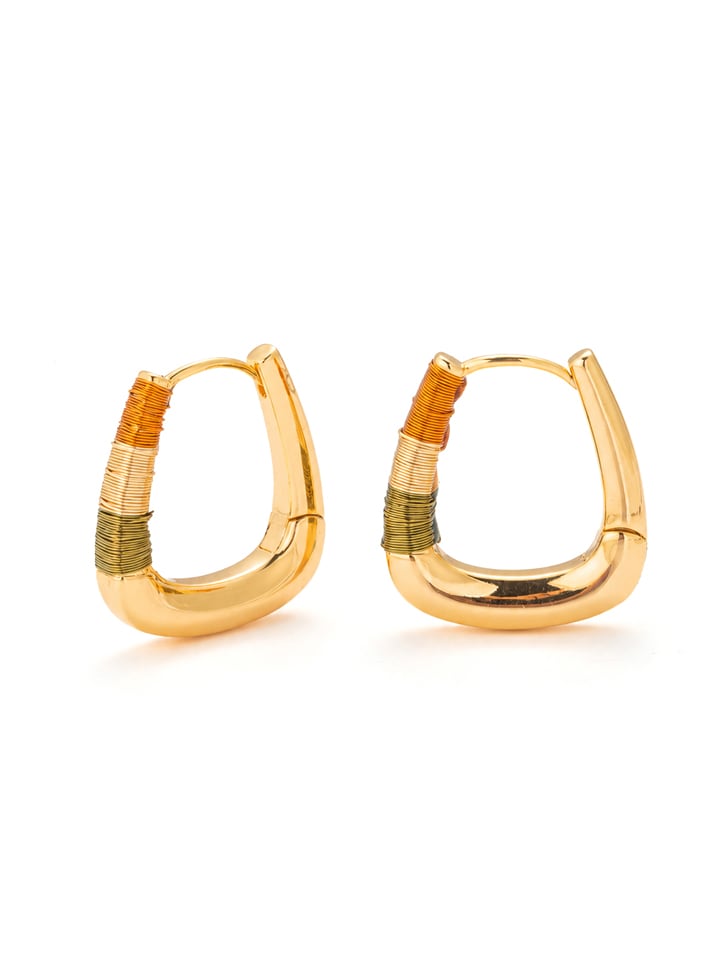 Pierres de Jade Vergold. Creolen - onesize