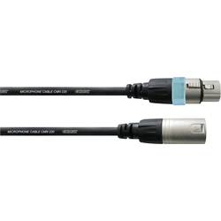 Cordial CCM 0,5 FM XLR Verbindungskabel [1x XLR-Buchse - 1x XLR-Stecker] 0.50 m Schwarz