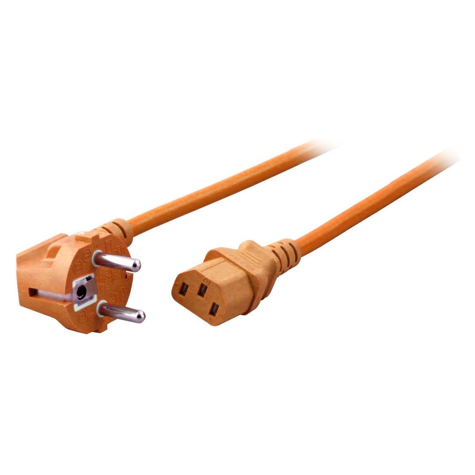 EFB Elektronik Netzkabel CEE 7/7 90° (1.80 m) (EK588OR.1)