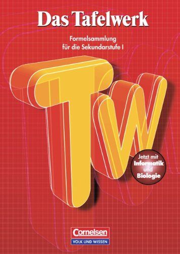 Erbrecht, Prof. Dr. Rüdiger - Das Tafelwerk - Östliche Bundesländer und Berlin: Schülerbuch: Kartoniert: Ein Tabellen- und Formelwerk für den mathematisch-naturwissenschaftlichen Unterricht der Sekundarstufe 1 - Preis vom 11.10.2026 03:10:56 h