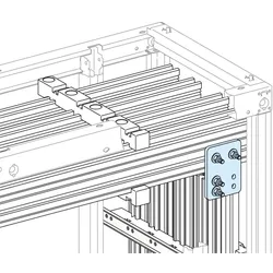 Schneider Electric LVS04604 PrismaSeT-P, Linergy LGYE, Verbindung, kurz vertikal,2000-2500A