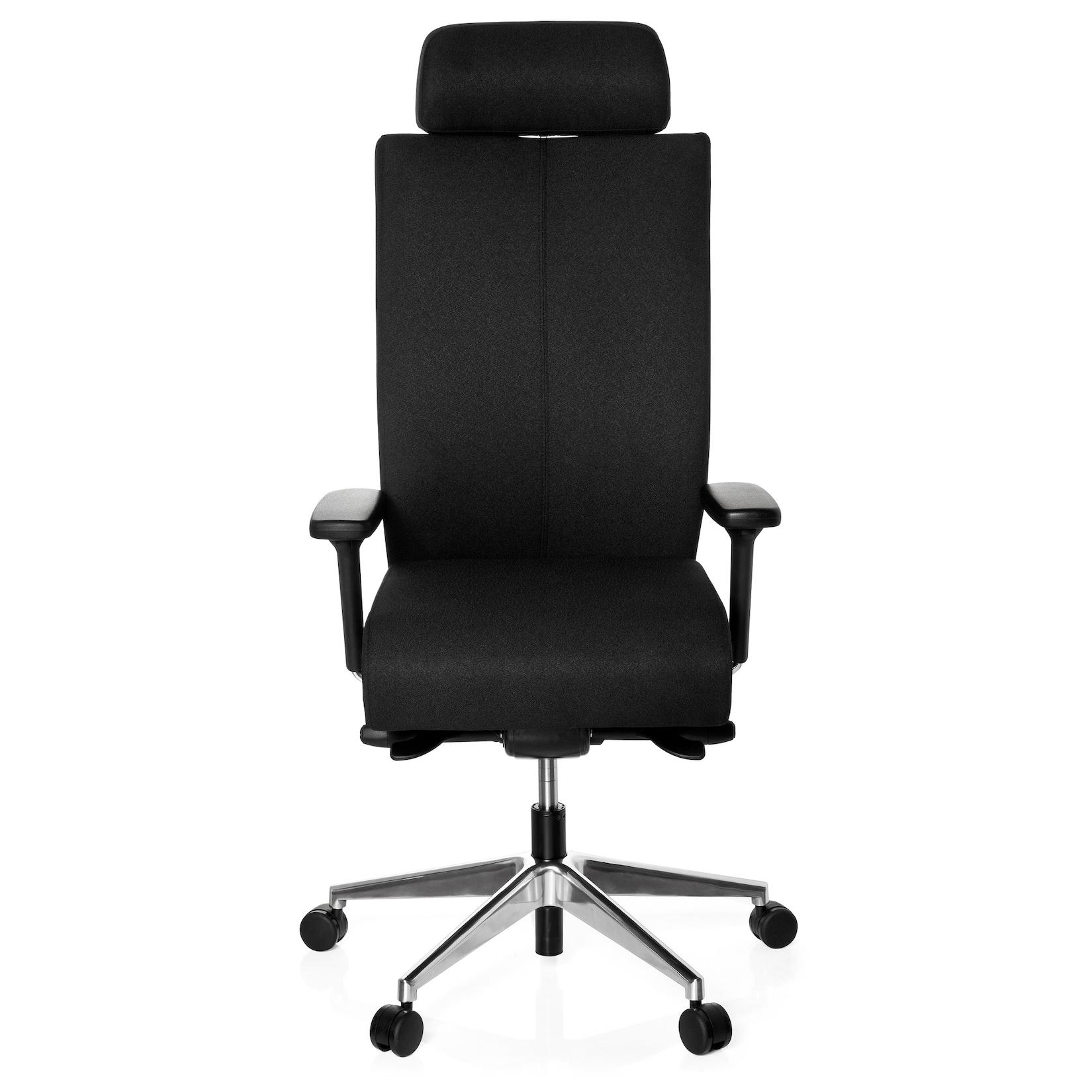 hjh OFFICE Profi Bürostuhl PRO-TEC XXL Stoff mit Armlehnen (höhenverstellbar)