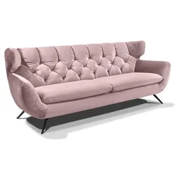 Portobello Sofa Chester Stoff Rosewood 2,5-Sitzer