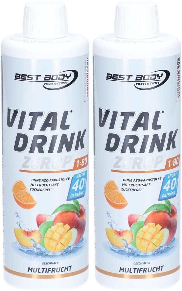 Best Body Nutrition BBN Vital Drink Multifrucht 2x 2x500 ml Konzentrat