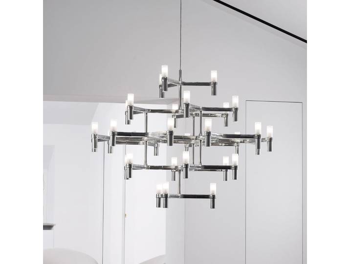 Crown Major Hängelampe 30-flammig aluminium - Nemo Nemo Lighting - Wohnzimmer - Modern - Metall - Mehrflammig