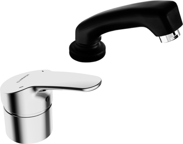 Hansamix Friseur Waschtischarmatur 01262183 chrom, für Friseur Waschtisch