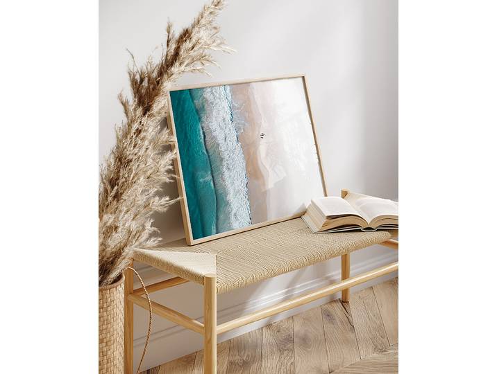 Bild Sunshine Coast Rahmen: Massivholz Buche, lackiert Abdeckung: Acrylglas Multicolor 42 x 52cm