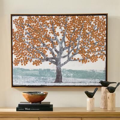 Scarlet Tree Canvas Wall Art - Grandin Road