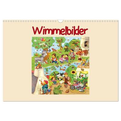 Wimmelbilder (Wandkalender 2026 DIN A3 quer), CALVENDO Monatskalender
