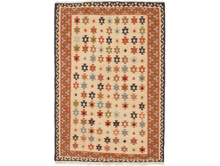 Kelim Fars Teppich 126x184 Handgewebt Orientteppich Perserteppich Wolle
