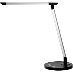 Alco, Tischlampe, LED-Tischleuchte silber-schwarz (600 lm)
