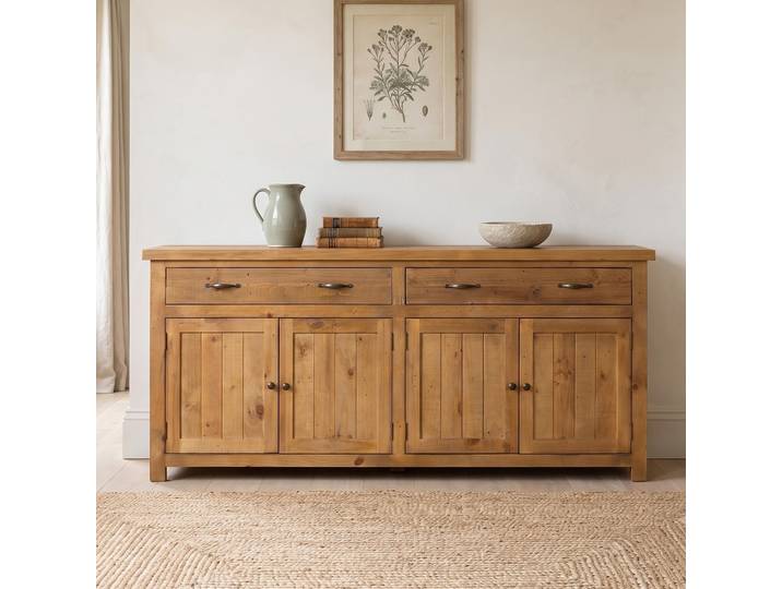 Enfilade en bois massif naturel de pin 200 cm - Richwood