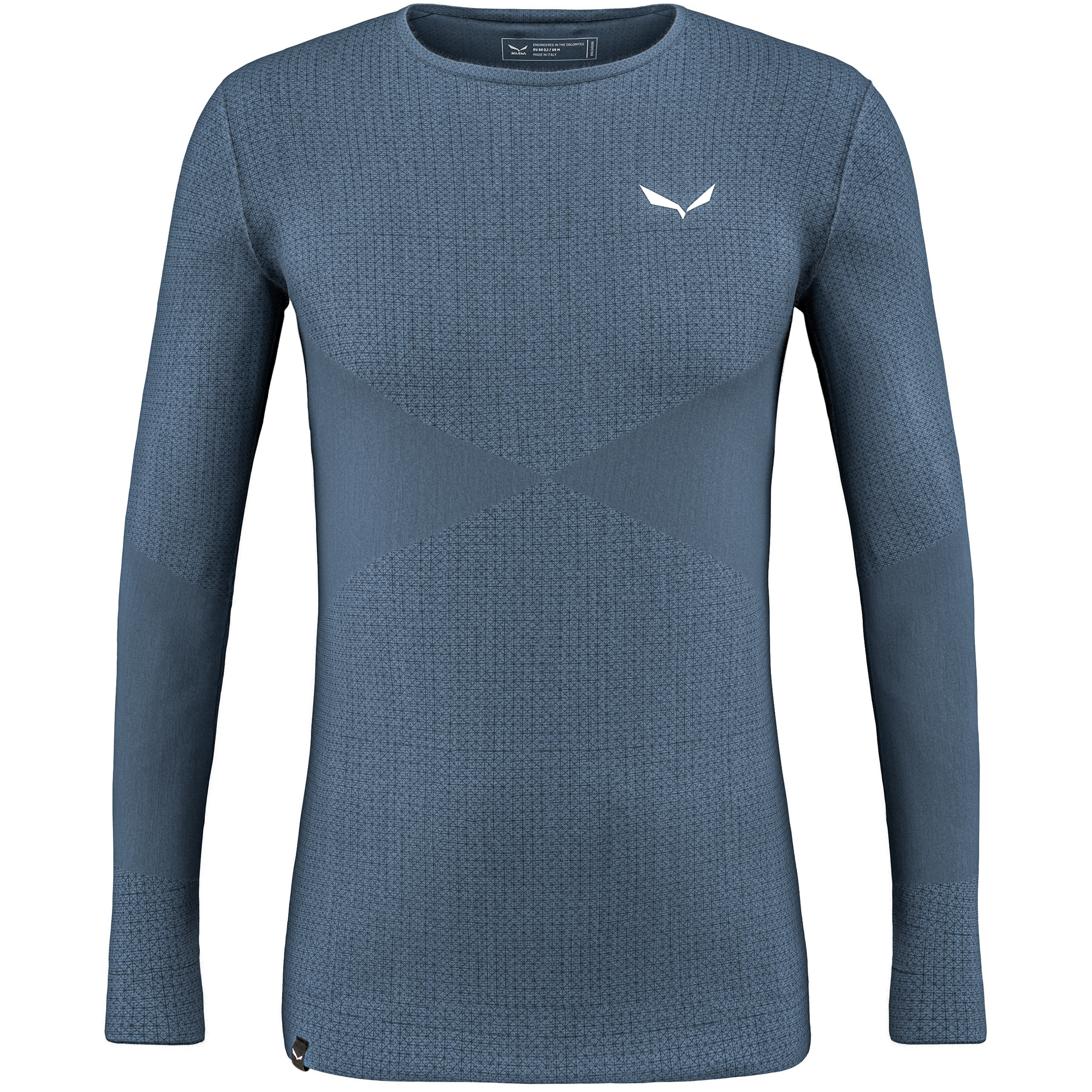 Salewa Zebru Responsive Herren Langarm Unterhemden blau Größe S Trekking Hautfreundlich Merinowolle