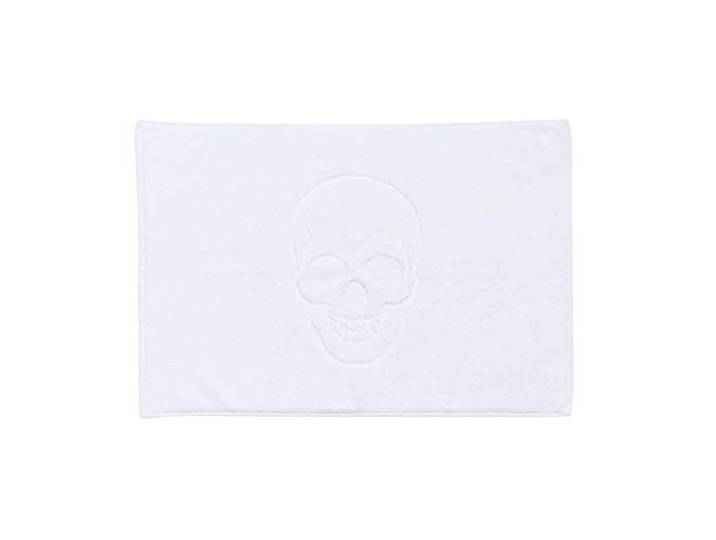 DONE Tapis de bain Skull - Blanc - 50x70cm