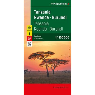 freytag & berndt Straßenkarte Tansania - Ruanda - Burundi 1:1,1 Mio., Sonstige von , KOMPASS Freytag & Berndt, 978-3-7079-2362-9