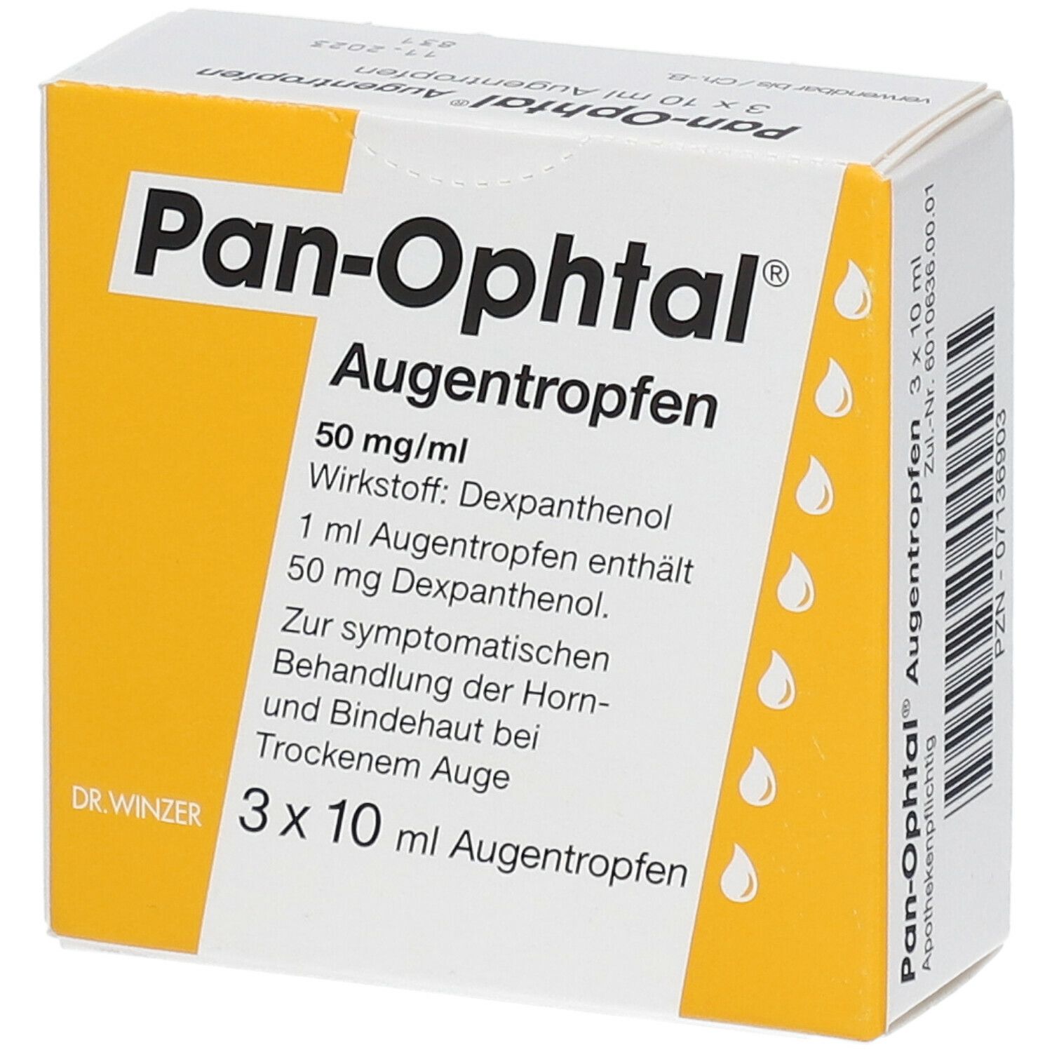PAN Ophtal Augentropfen 3x10 ml
