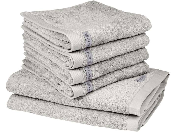 Handtuch Set ROSS Sinfonie , grau (kiesel), Frottier, Frottier, Obermaterial: 100% Baumwolle, Handtuch-Sets, Handtuch Set, beinhaltet: Handtücher und Badetücher