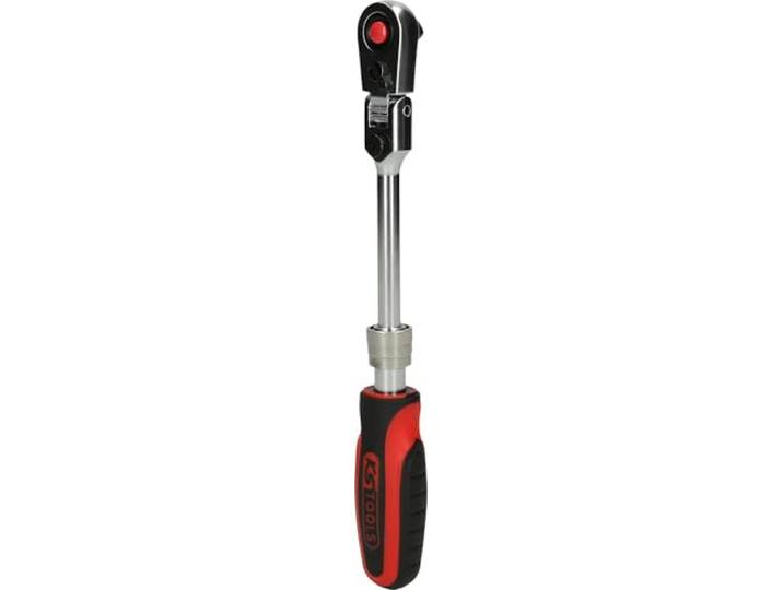 KS Tools 914.1420 1/4 SlimPOWER telescoopratel met scharnier, 72 tanden