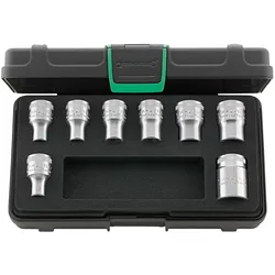 Stahlwille, Steckschlüssel + Stecknuss, Steckschlüsselsatz 50TX/8 (12.5 mm)