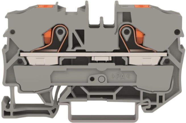 WAGO Connecteur de dérivation 2 conducteurs 2210-1201 10 mm² gris avec bouton-poussoir (2210-1201)