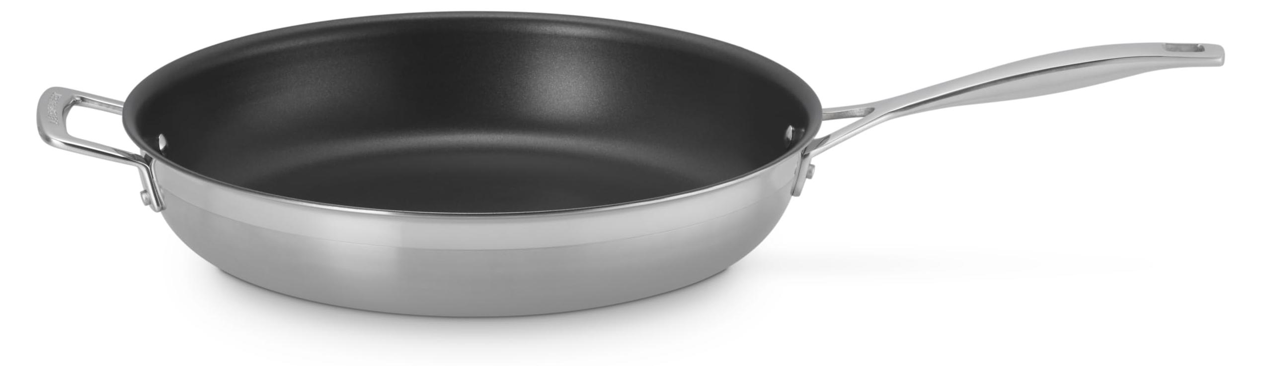 Bratpfanne Pfanne Antihaft-Bratpfanne - Edelstahl - 28 cm - 3-lagig - Silber