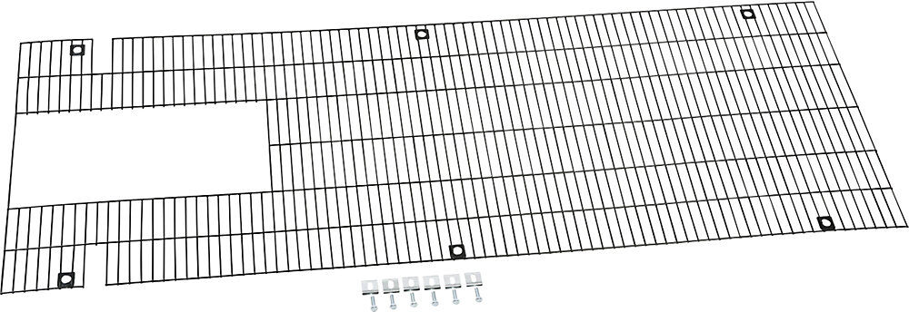 kaiserkraft Schutzgitter, unten, für Hochhubstapler, schwarz