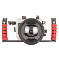 Ikelite - Canon R100 Paket - 200DLM/D Underwater Housing mit Dome Port, doppel Handgriff & Vakuum