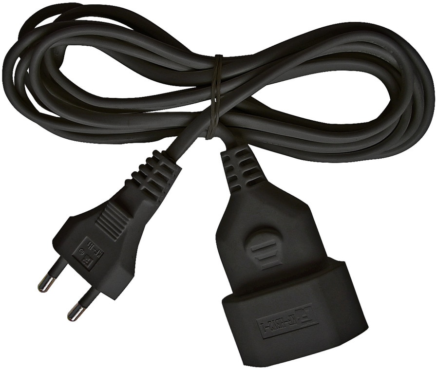 Brennenstuhl Kunststoff-Verlängerungskabel Euro Stecker/ Kupplung 3m schwarz 1161790