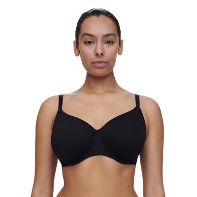 Bügel-BH CHANTELLE "EASY BLISS", Damen, Gr. 85, Cup D, schwarz, Obermaterial: 75% Polyamid, 25% Elasthan, BHs Bügel-BH, Spitze, Blickdichtes Gewebe