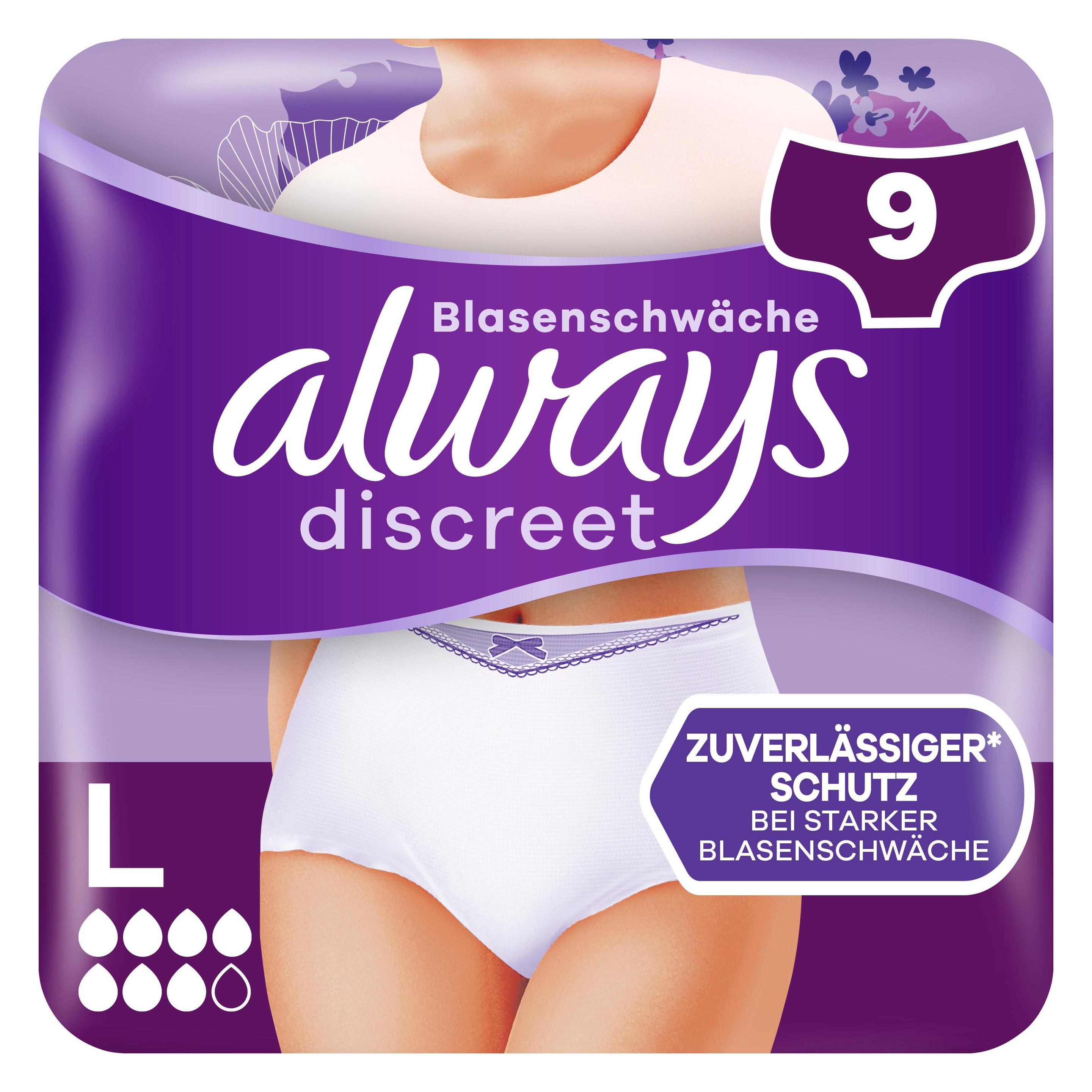 Always Discreet (9x, Large) (015576)