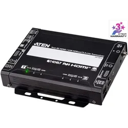Aten VE1833 Transceiver True 4K HDMI/USB HDBaseT3.0-Lite mit PoH (True 4K / 40m), KVM Switch, Schwarz