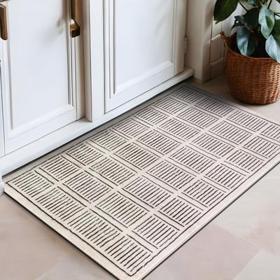 World Rug Gallery Bohemian Stripe Lines Washable Non-Slip Area Rug