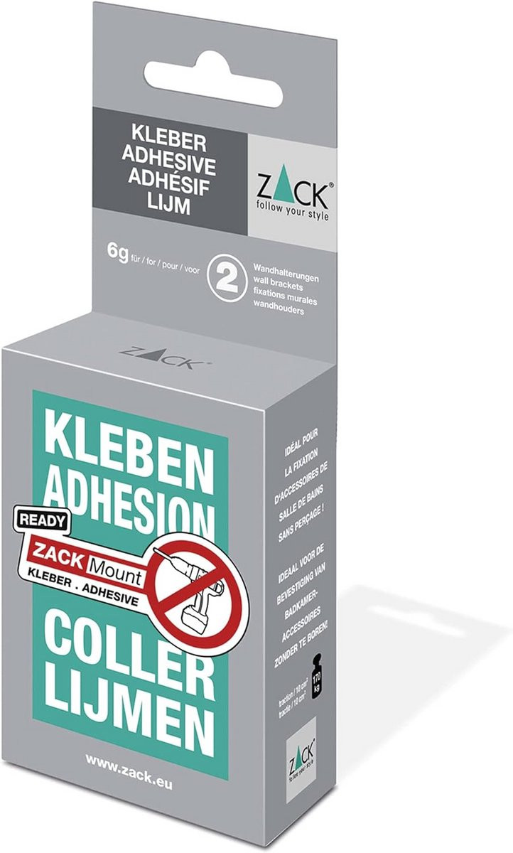 Wandbeugel voor 2 adapters - Wit