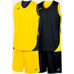 JOMA Kansas Basketballtrikot + Shorts Set 901 - gelb/schwarz L