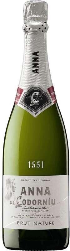 Codorniu Anna de Codorníu Brut Nature - Cava Español de Calidad con 11,5% de Graduación