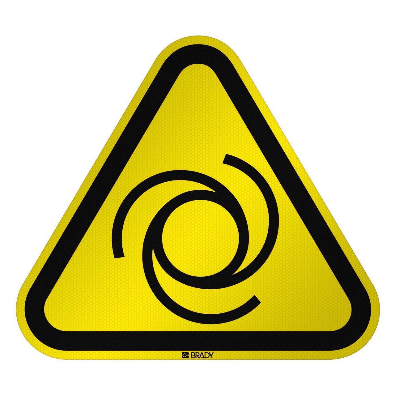 Brady ISO Safety Sign Warning (W/W018/NT/RFL-TRI310-1)