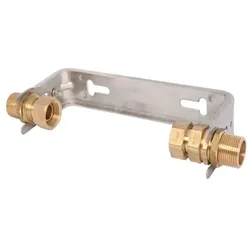 Schlösser Wasserzähler-Bügel 0022502000001 3/4" Qn 2,5, starr, waagerecht, Edelstahl, Verschraubungen