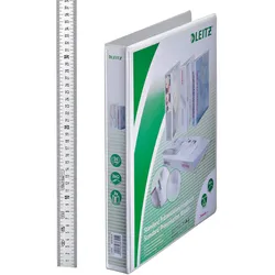 LEITZ Präsentationsringbücher 2-Ringe DIN A4 4.4 cm weiß