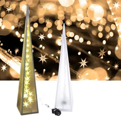 Weihnachts-LED-Lampe mit rotierenden Sternen 45cm