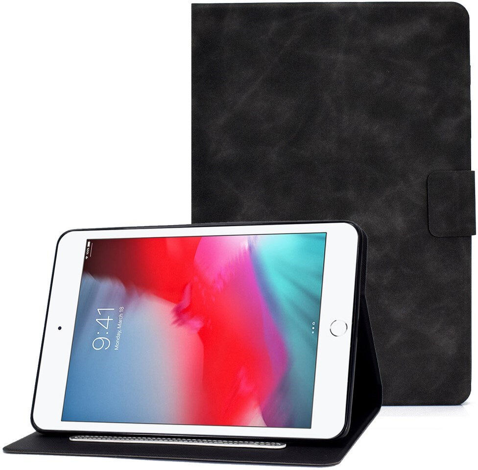 EIDERWOOD iPad Mini 4 / iPad Mini (2019) Læder Flip Cover m. Kortholder - Sort
