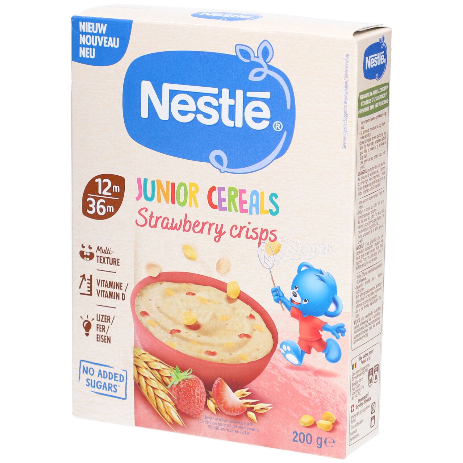 Nestle Junior Cereals Crisps Strawberry 200 g Müsli