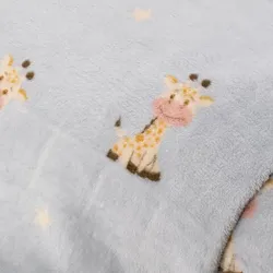 Wellness-Fleece "Giraffen", hellgrau-color